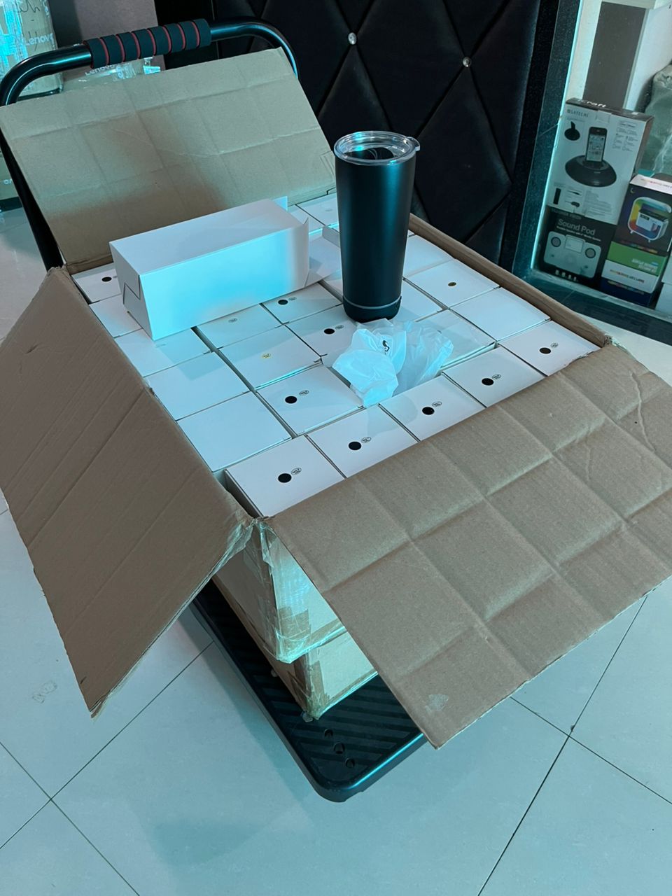 Stainless music water bottle 