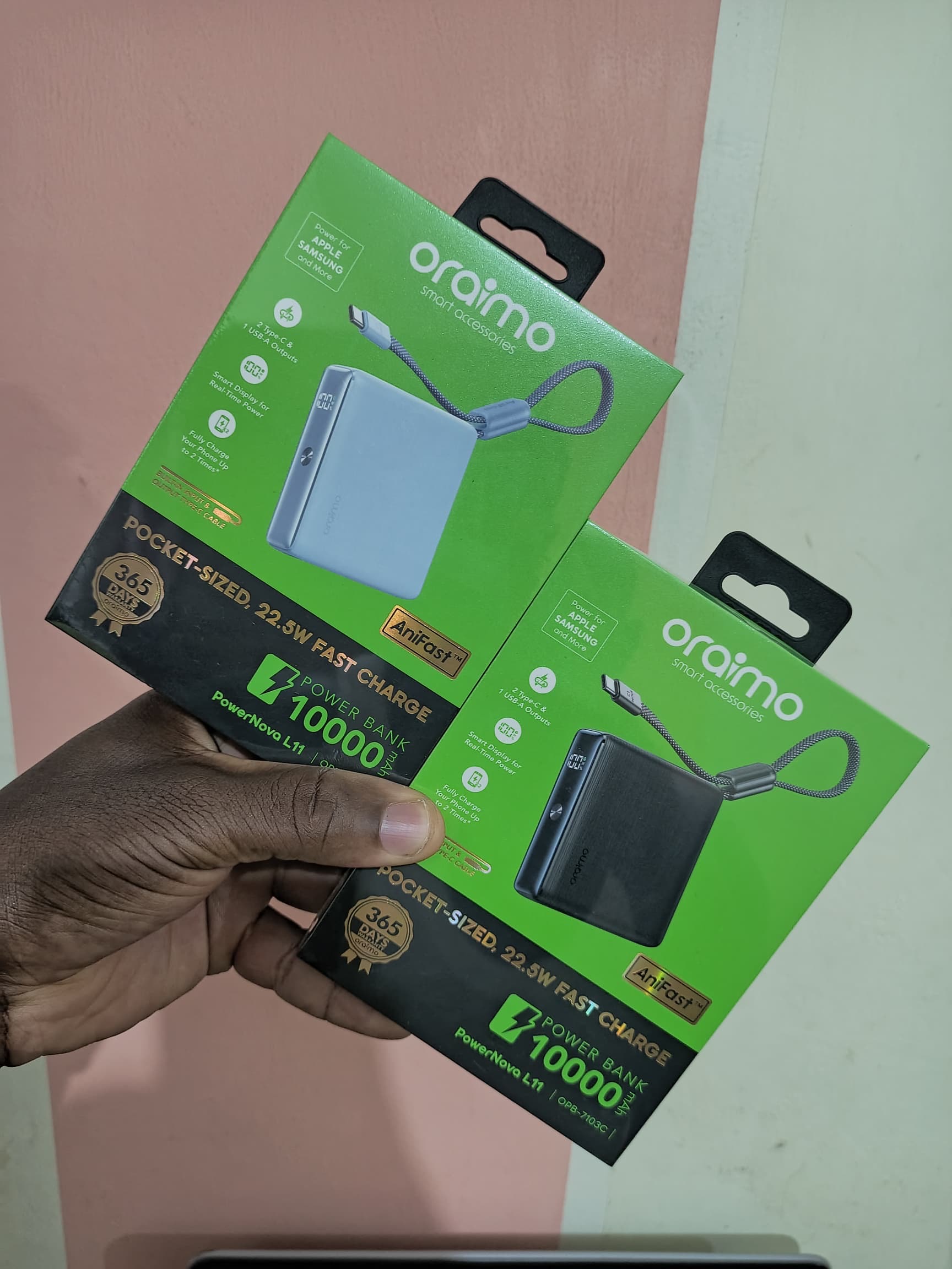 oraimo PowerNova L11 10000mAh 22.5W Power Bank