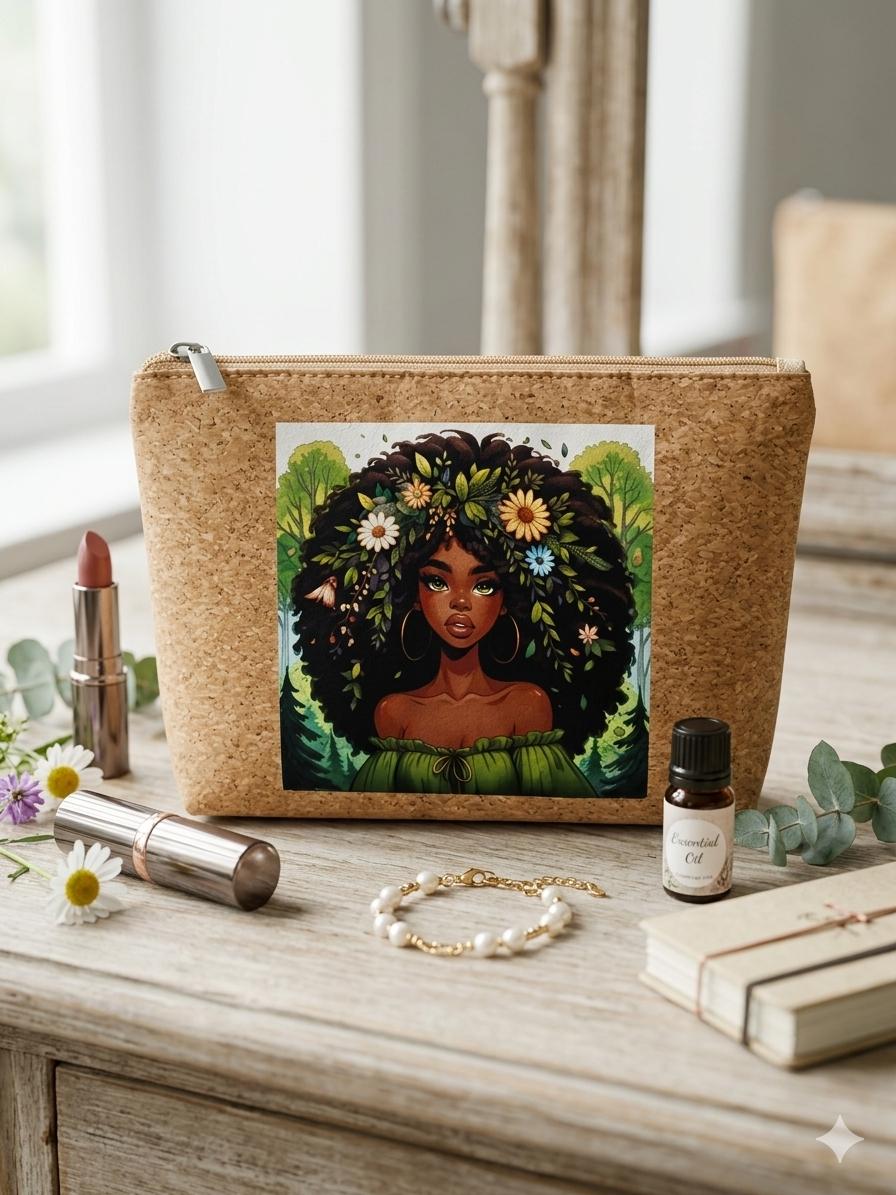 Cork Textured Pouch 